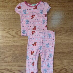 4T | Elmo & Abby Pajama Set | Sesame Street